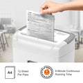 Bonsaii C243-A P4 12-Sheet Cross Cut 21L Shredder Credit Cards/CDs/Clips, Suitable for Office and Home Use