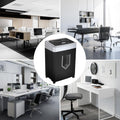 Bonsaii 15-Sheet Office Paper Shredder, 40 Mins Heavy Duty Shredder for Home Office, Crosscut Shreder with Anti-Jam System & P-4 High Security Supports CD/Credit Cards/Staple,5 Gal Pullout Bin C169-B