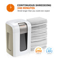 Bonsaii Paper Shredder P-5 Security 10-Sheet Microcut Heavy Duty CDs/Cards Shredder for Home Office with 4 Casters (BS-4S30)